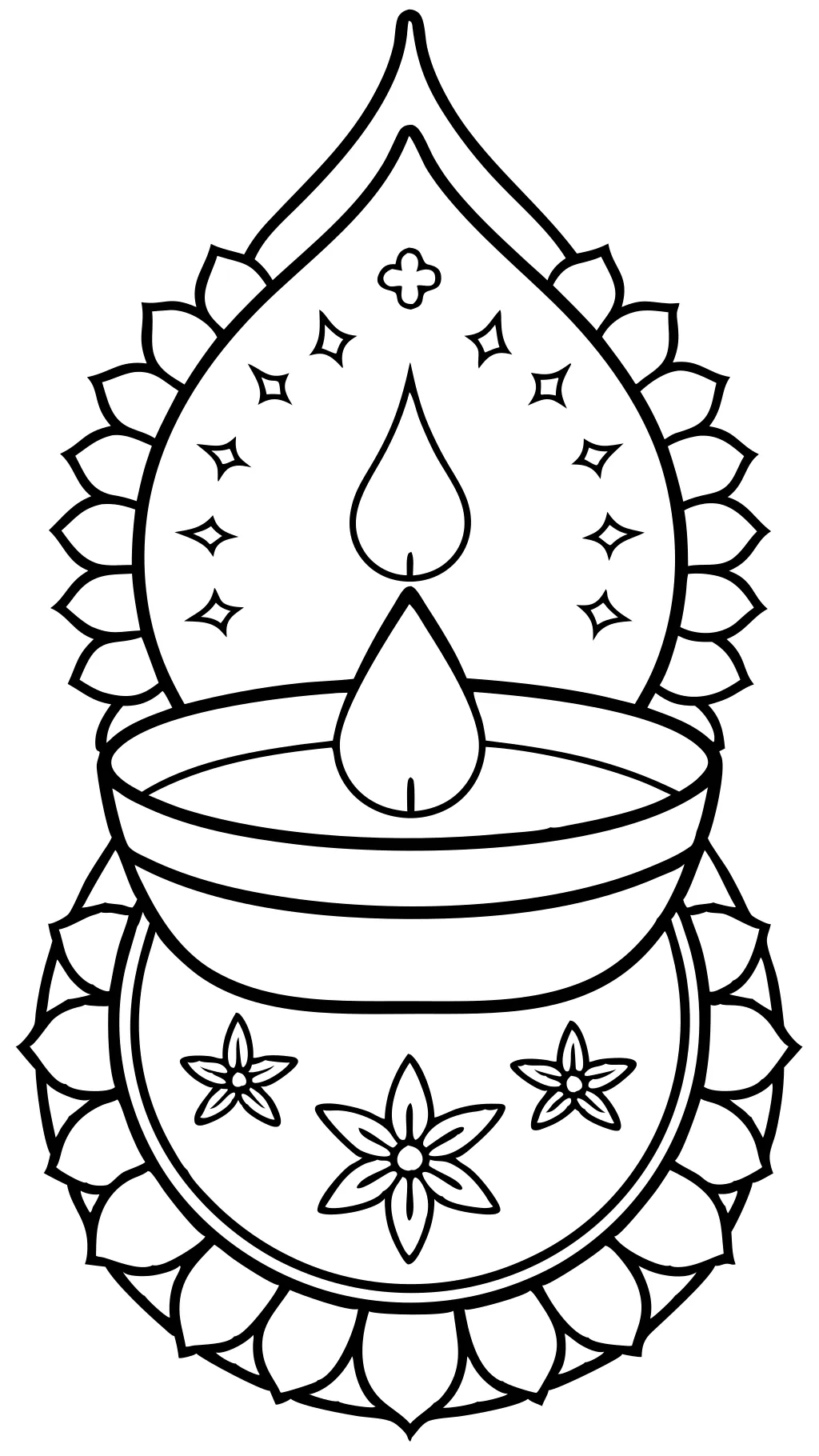 printable diwali coloring pages